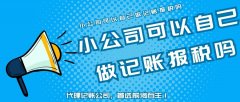 小公司可以自己做記賬報稅嗎,還是找專業的代理記賬公司？